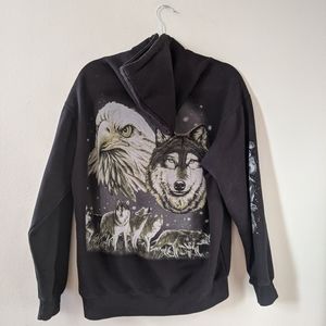 WOLF AND EAGLE HOODIE